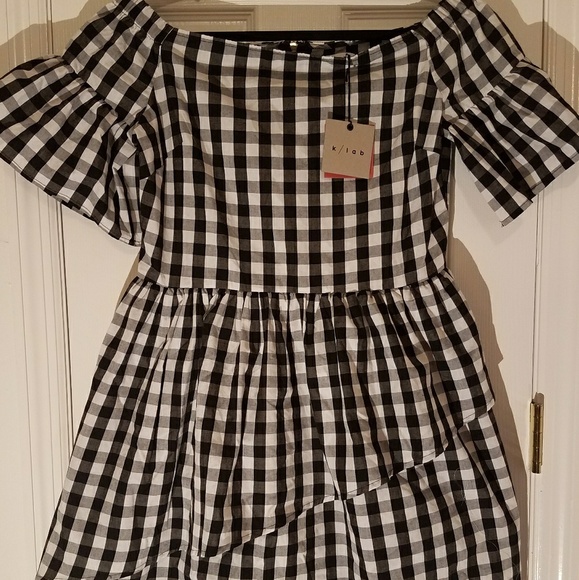 Black and White Checkered Dress - Picture 3 of 3